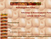Tablet Screenshot of gamlefrugtsorter.dk